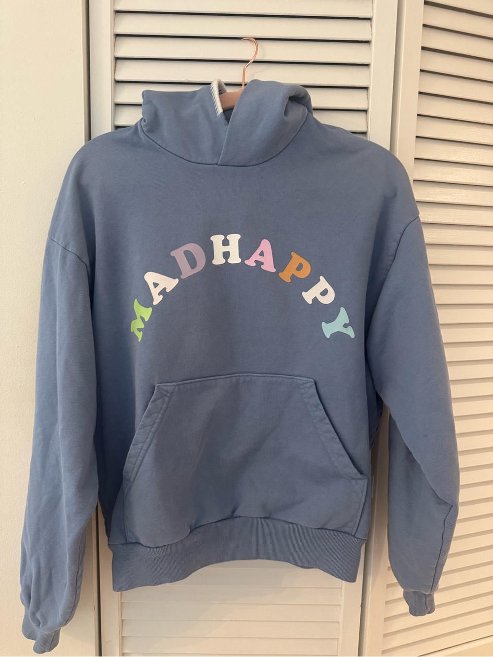 MADHAPPY pastel French terry hoodie XS